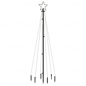 Árbol de Navidad con pincho 108 LED de colores 180 cm H