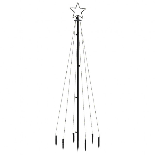 Árvore de Natal com espigão 108 luzes LED 180 cm colorido M 2