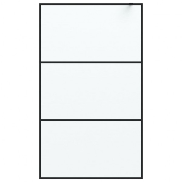 Divisória de chuveiro 115x195 cm vidro opaco ESG preto M 3