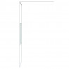 Mampara de ducha vidrio ESG transparente blanco 80x195 cm 4