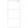 Mampara de ducha vidrio ESG transparente blanco 90x195 cm 3