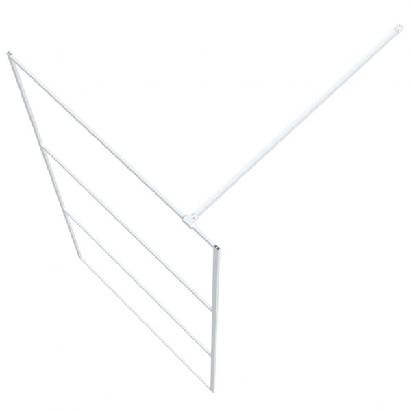 Divisória de chuveiro prateado 100x195cm vidro ESG transparente M 5