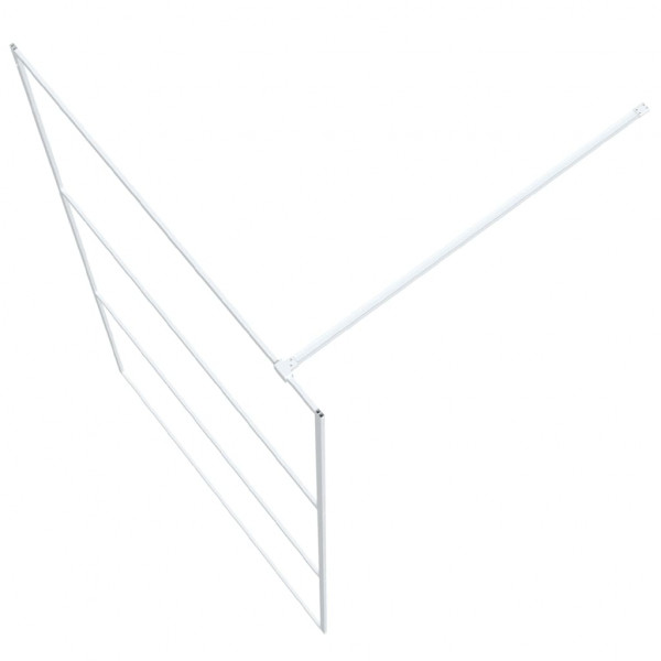 Mampara de ducha vidrio ESG transparente blanco 115x195 cm M 5