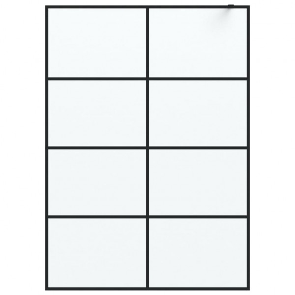 Tapete de chuveiro ESG de vidro esmaltado preto 140x195 cm M 3