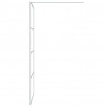 Divisória de chuveiro prateado 90x195 cm vidro ESG transparente 4