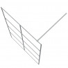 Divisória de chuveiro 140x195cm vidro transparente ESG prateado 5