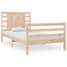 Estructura de cama madera maciza pino 90x190 cm 2