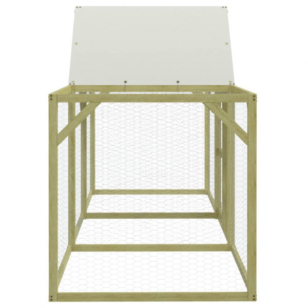 Gallinero madera maciza de pino impregnada 300x100x150 cm M 4