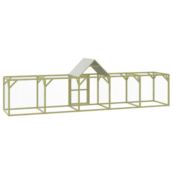 Galinheiro 500x100x150 cm madeira de pinho maciça impregnada M 5