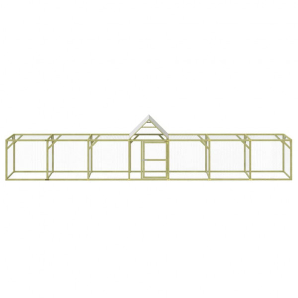 Gallinero madera maciza de pino impregnada 700x100x150 cm M 3