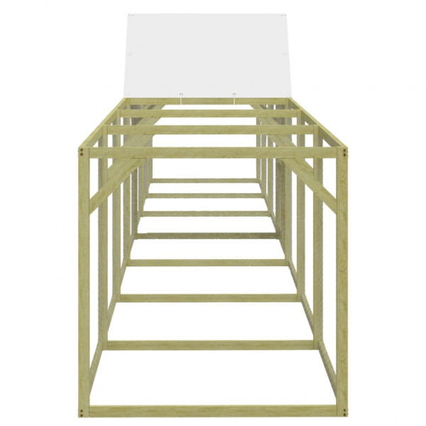 Gallinero madera maciza de pino impregnada 700x100x150 cm M 4