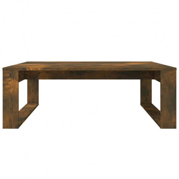 Mesa de centro madera contrachapada roble ahumado 100x100x35 cm M 5