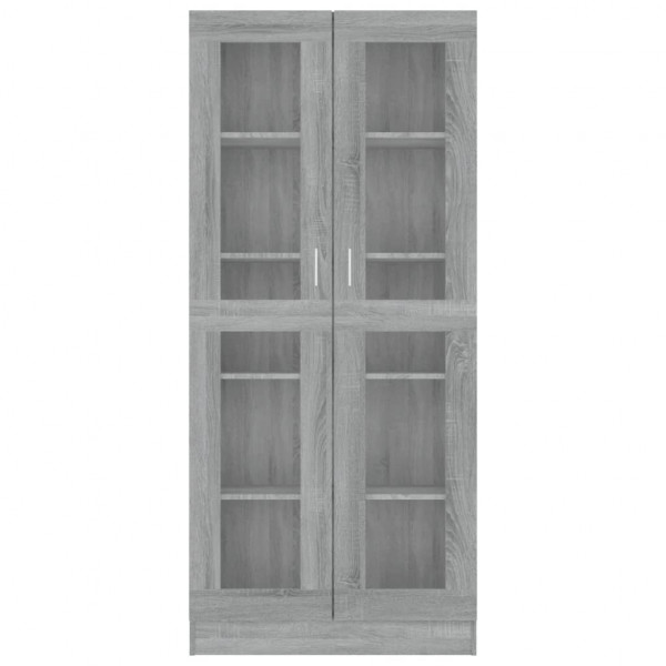 Vitrine 82.5x30.5x185.5 cm derivados madeira cinzento sonoma M 3