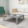 Mesa de centro madera contrachapada gris Sonoma 100x100x35 cm 3
