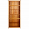 vidaX Estantería de 6 niveles de madera maciza de roble 80x22.5x180 cm 2