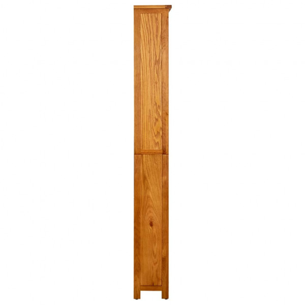 vidaX Estantería de 6 niveles de madera maciza de roble 80x22.5x180 cm M 3
