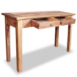 Mesa consola madeira de mogno maciça 123x42x75 cm H