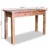 Mesa consola de madera maciza reciclada 123x42x75 cm 5