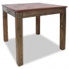 Mesa de comedor de madera maciza reciclada 82x80x76 cm 2