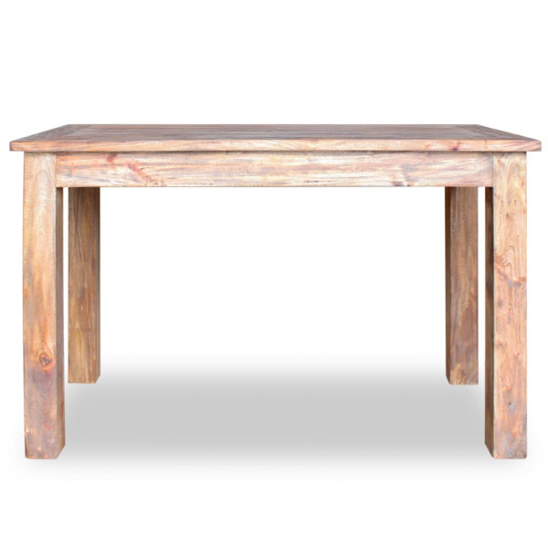 Mesa de jantar madeira de mogno maciça 120x60x77 cm M 4