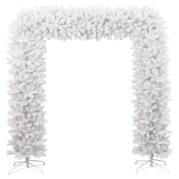 Árbol de Navidad en arco blanco 240 cm M 2