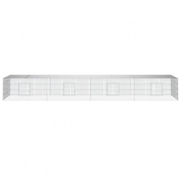 Coelheira de 4 painéis 433x109x54 cm ferro galvanizado M 3