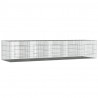 Jaula para conejos 5 paneles hierro galvanizado 273x79x54 cm 2