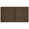 Mesa de jardim 140x80x72 cm aço castanho 4