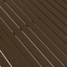 Mesa de jardim 140x80x72 cm aço castanho 5
