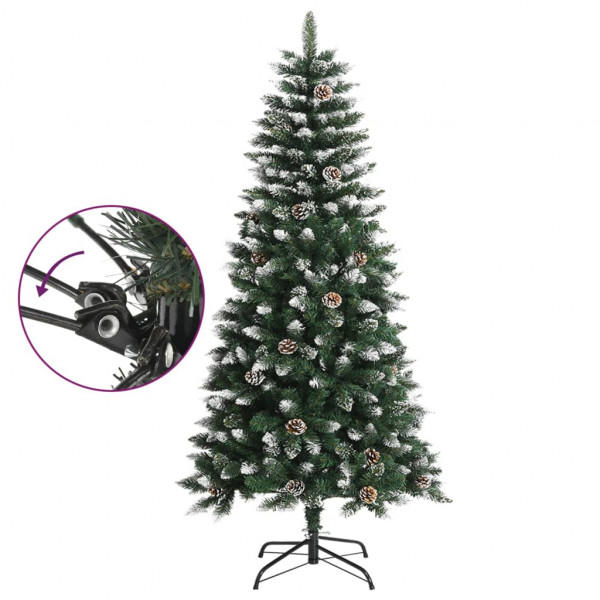 Árvore de Natal artificial com suporte 120 cm PVC verde M 3