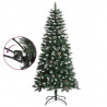 Árbol de Navidad artificial con soporte PVC verde 120 cm 3