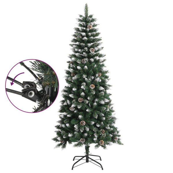 Árvore de Natal artificial com suporte 150 cm PVC verde M 3