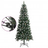 Árbol de Navidad artificial con soporte PVC verde 180 cm 3