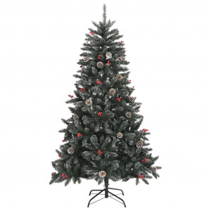Árvore de Natal artificial com suporte 150 cm PVC verde H