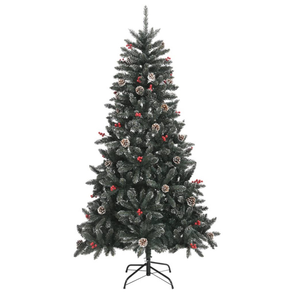 Árvore de Natal artificial com suporte 180 cm PVC verde M 2
