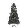Árvore de Natal artificial com suporte 240 cm PVC verde 2