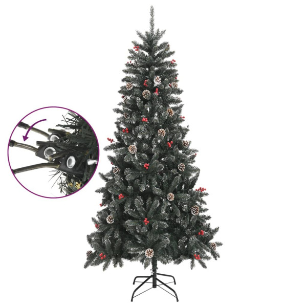 Árvore de Natal artificial com suporte 240 cm PVC verde M 3