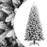 Árbol de Navidad artificial con nieve PVC y PE 120 cm 1