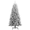 Árbol de Navidad artificial con nieve PVC y PE 120 cm 2