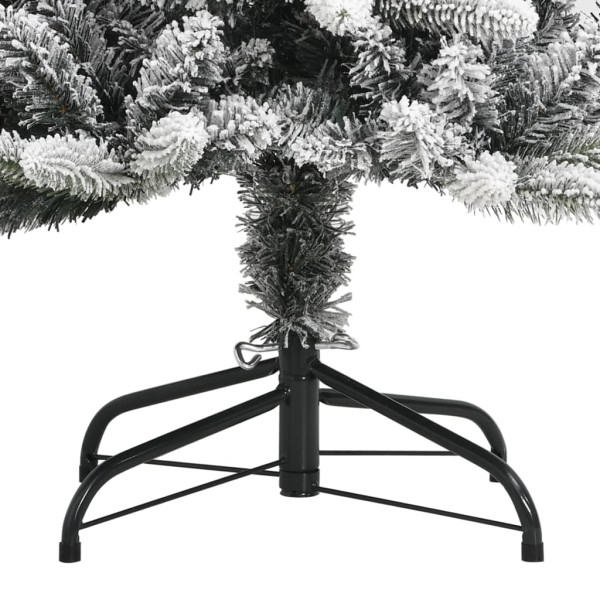 Árbol de Navidad artificial con nieve PVC y PE 150 cm M 4
