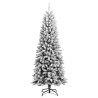 Árbol de Navidad artificial con nieve PVC y PE 180 cm 2