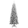 Árbol de Navidad artificial con nieve PVC y PE 210 cm 2