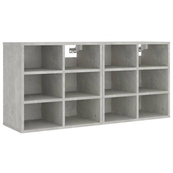 Sapateira 2 pcs 52.5x30x50 cm Concreto Cinza M 3