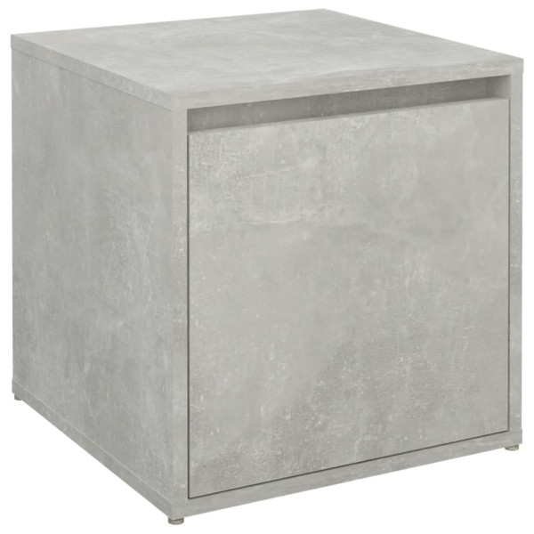 Cajón taburete madera contrachapada gris hormigón 40.5x40x40 cm M 2