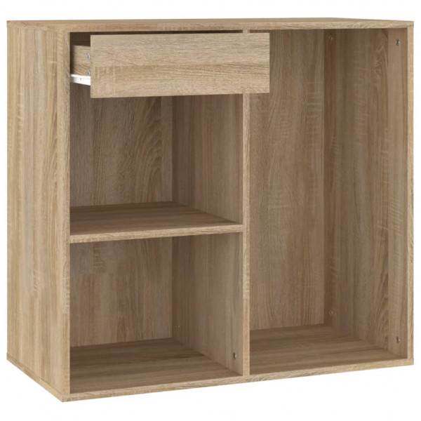 Armario maquillaje madera contrachapada roble Sonoma 80x40x75cm M 3