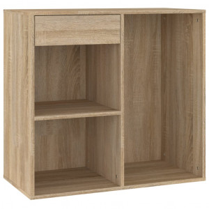 Armario maquillaje madera contrachapada roble Sonoma 80x40x75cm H