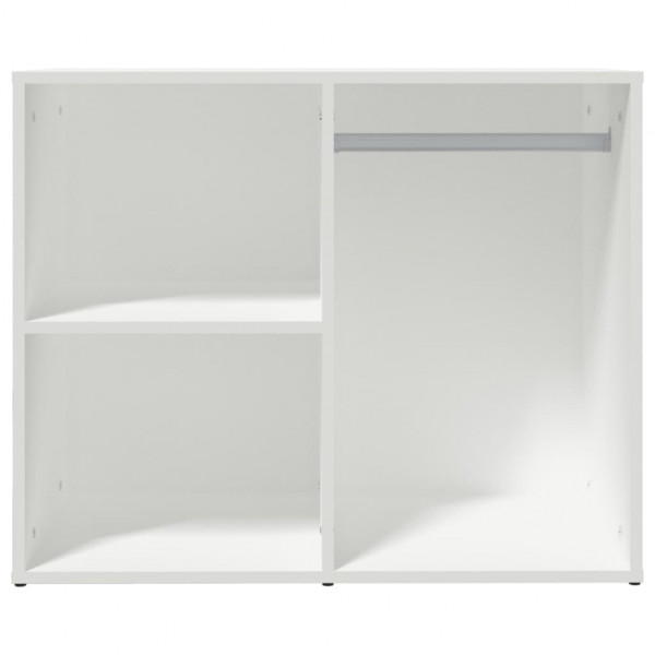 Mueble vestidor madera contrachapada blanco 80x40x65 cm M 3
