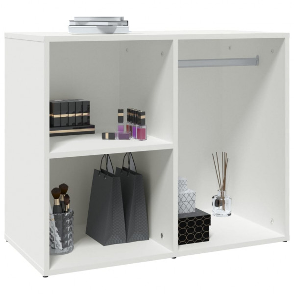 Mueble vestidor madera contrachapada blanco 80x40x65 cm M 5