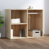 Mueble vestidor madera contrachapada roble Sonoma 80x40x65 cm 1