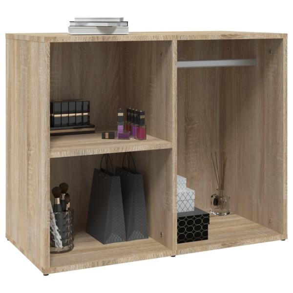 Mueble vestidor madera contrachapada roble Sonoma 80x40x65 cm M 5